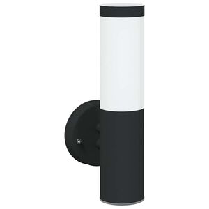 vidaXL Outdoor Wall Light Black 15 x 7.5 x 33 cm