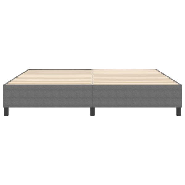 vidaXL Platform Bed Frame Light Grey 200 x 200 cm Fabric