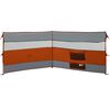 vidaXL Camping Windbreak Grey and Orange 340x130 cm Waterproof