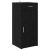 vidaXL Storage Cabinet Black Oak 40 x 42.5 x 93 cm Engineered Wood