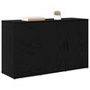 vidaXL Sideboard Black oak 100 x 33 x 59.5 cm Engineered wood