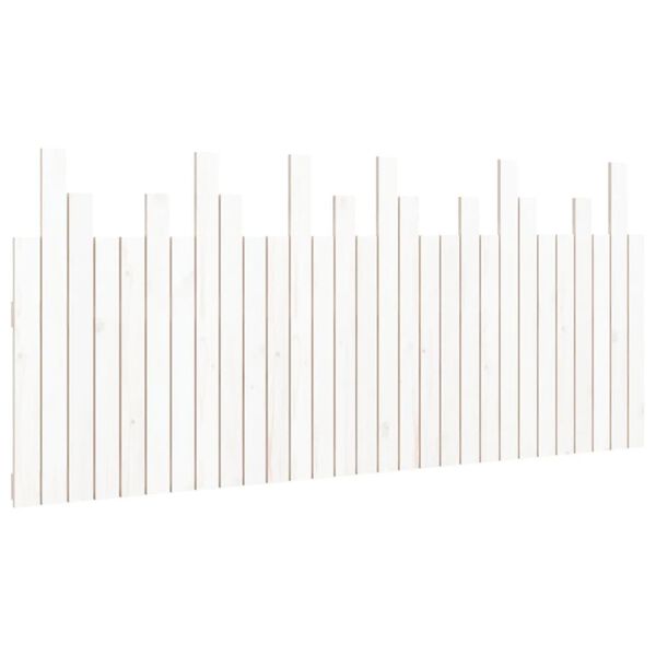 vidaXL Wall Headboard White 185x3x80 cm Solid Wood Pine