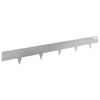 vidaXL Lawn Edging 50 pcs 100 x 12 cm Steel Silver