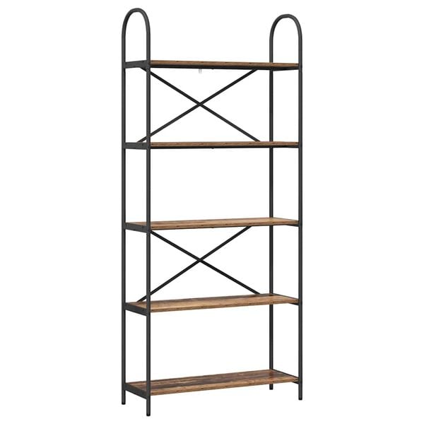 vidaXL Bookshelf Old Wood 80 x 30 x 183 cm Engineered wood