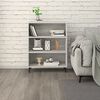vidaXL Sideboard Grey Sonoma 69.5x32.5x90 cm Engineered Wood