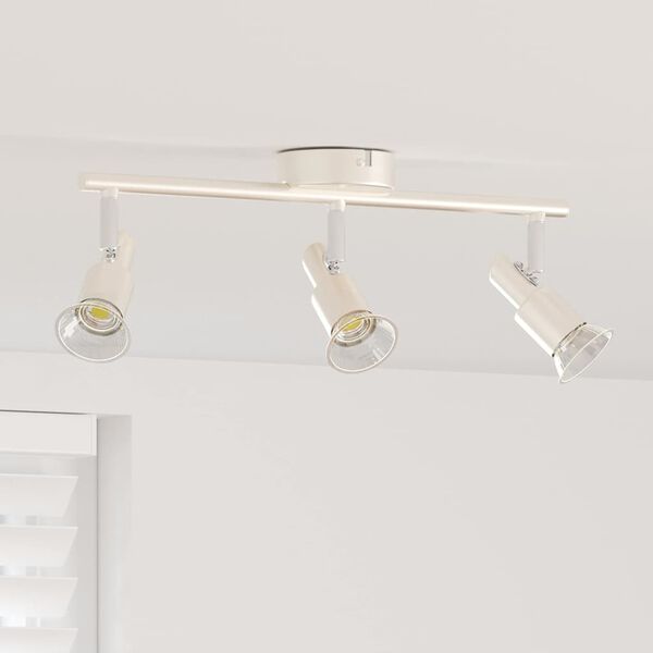 vidaXL Ceiling Spotlight Brushed Nickel 39 x 10.5 x 10.5 cm Steel