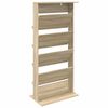 vidaXL Magazine Rack Sonoma Oak 70 x 41 x 156 cm Engineered Wood