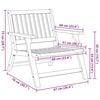 vidaXL Garden Furniture Set 2 pcs Brown Solid Acacia Wood