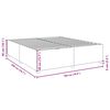 vidaXL Bed Frame without Mattress Dark Grey Super King Fabric