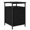 vidaXL Bedside Cabinet 2 pcs Black Oak 40 x 42 x 60cm Engineered Wood