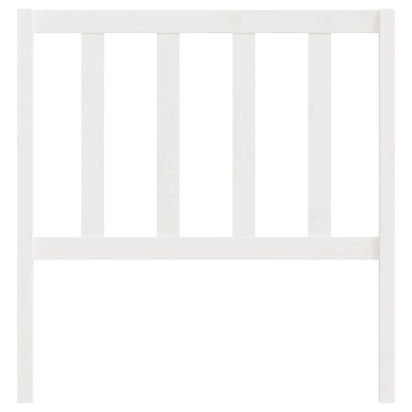 vidaXL Bed Headboard White 106x4x100 cm Solid Wood Pine