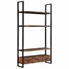 vidaXL Bookshelf | Multicolour | Solid Reclaimed Wood, Powder-Coated Iron