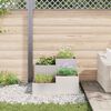 vidaXL Garden Planter Silver 80 x 80 x 60 cm Stainless steel