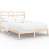vidaXL Bed Frame without Mattress Solid Wood 150x200 cm King Size King Size