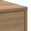 vidaXL Narrow Bathroom Cupboard with Wheels Artisian Oak Engineered Wood