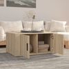 vidaXL Coffee Table Sonoma Oak 80x50x36 cm Engineered Wood