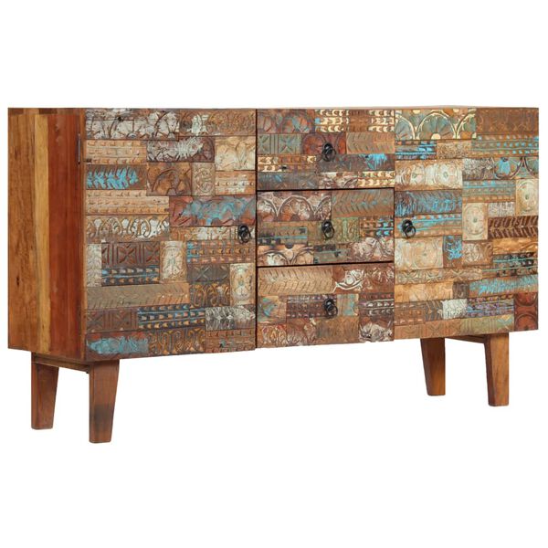 vidaXL Sideboard Solid Reclaimed Wood 140x40x80 cm