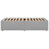 vidaXL Bed Frame without Mattress Light Grey 100x200 cm Fabric