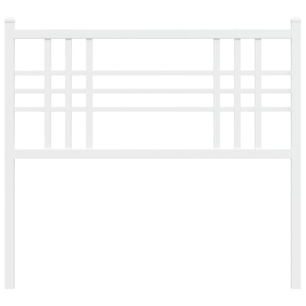 vidaXL Metal Replace Headboard White 100cm