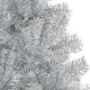 vidaXL Artificial Christmas Tree with Stand Silver 120 cm PET
