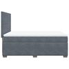 vidaXL Box Spring Bed with Mattress Dark Grey 140x190 cm Velvet