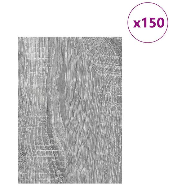 vidaXL Decor Panels 150 pcs Grey Sonoma 21 x 30 x 0.27 cm