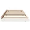 vidaXL Bed Frame White 75 x 190 cm Solid Pine Wood
