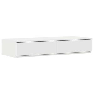 vidaXL Bed Drawers White 100 x 36.5 x 16.5 cm Engineered Wood