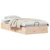 vidaXL Ottoman Bed Frame with Storage Natural 90 x 190 cm