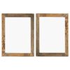 vidaXL Photo Frames 2 pcs 50x60 cm Solid Reclaimed Wood and Glass