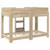 vidaXL Bunk Bed for Kids Sonoma Oak 80 x 160 cm Engineered Wood