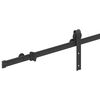 vidaXL Sliding Door Hardware Kit 200 cm Steel Black
