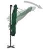 vidaXL Garden Parasol with Portable Base Green