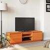 vidaXL TV Cabinet Wax Brown 140x35x40 cm Solid Wood Pine