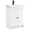 vidaXL Bathroom Furniture Set White 56 x 37.5 x 81 cm Engineered Wood