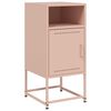 vidaXL Bedside Cabinets 2 pcs Pink 36x39x78 cm Steel
