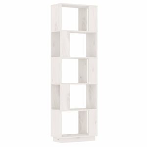 vidaXL Book Cabinet/Room Divider White 51x25x163,5 cm Solid Wood Pine