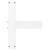 vidaXL Bar Table Legs T-Shaped&nbsp;2 pcs White 40x35x(110-111) cm Steel