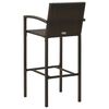 vidaXL 7 Piece Garden Bar Set Brown