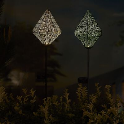 Luxform Solar LED Garden Light Stick Oriental Tyana Pink
