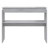 vidaXL Console Table Grey Sonoma 102x30x80 cm Engineered Wood