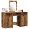 vidaXL Dressing Table with Door Brown 50 x 41 x 135 cm Engineered Wood