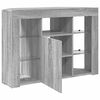 vidaXL Corner LED TV Cabinet Grey Sonoma 100x40x68cm Engineered Wood