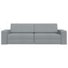 vidaXL Sofa Bed Light Grey 245 x 78 x 77 cm Velvet