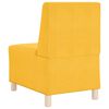 vidaXL Modular Sofa Unit Armless Light Yellow 55 x 74 x 82 cm