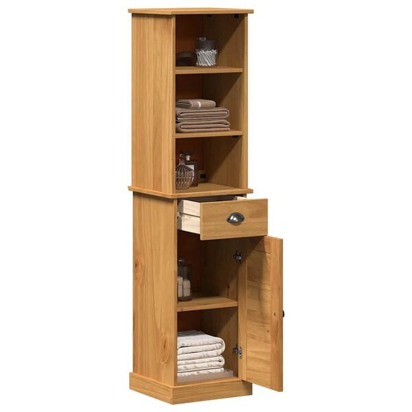 vidaXL Bathroom Furniture Set VIGO 2 pcs Brown and Honey Brown