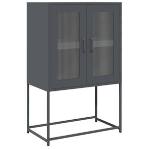 vidaXL Highboard Anthracite 68x39x107 cm Steel