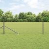 vidaXL Fence Post Grey 10 x 0.8 m (50 mm mesh) Steel and PVC