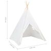 vidaXL Children Teepee Tent with Bag Peach Skin White 120x120x150 cm