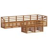 vidaXL Outdoor Sofa Set 8 pcs Natural Polyester